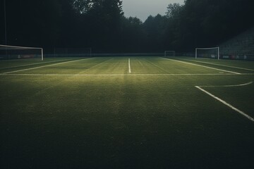 Fototapeta na wymiar A soccer pitch. Generative AI