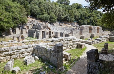 The stunning ruins of Butrint, Albania, located near the city of Sarande, were settled since at least the 6th century BC