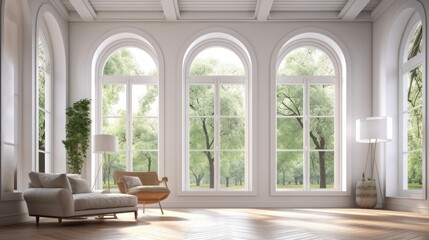 Modern Living Room Background. Contemporary Interior Design. Generative AI.