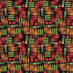 seamless pattern with vegetable 