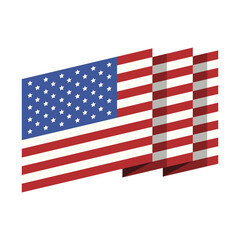 happy independence day usa flag element