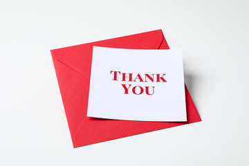 Words of gratitude, gratitude concept, text Thank you