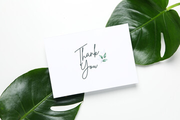 Words of gratitude, gratitude concept, text Thank you