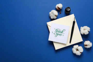 Words of gratitude, gratitude concept, text Thank you