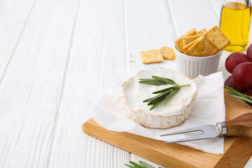 Concept of delicious French food - Camembert cheese