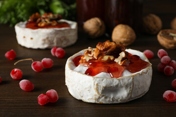 Concept of delicious French food - Camembert cheese