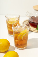 Ice tea - drink for refreshing in hot summer weather