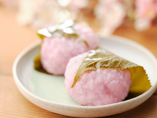 桜餅二個