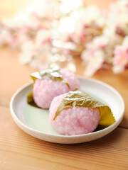桜餅二個