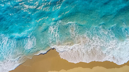 Fototapeta na wymiar Aerial view of water surface