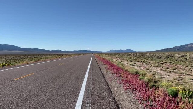 The Loneliest Road in America - Nevada HWY 50 - Lonesome Road US Highway 50 - Lonely Highway 50 West in Nevada. Includes three different video sequences!