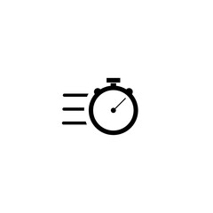  Fast Stopwatch icon  isolated on white background 