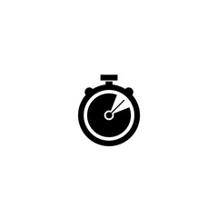 Stopwatch icon isolated on white background 