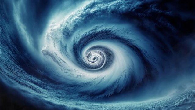 sea view of the Ian American hurricane in Florida seen from the ocean. Climate change has triggered natural disasters in the states of United States.