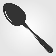 Cutlery, Spoon isolated on white background. Vector illustration