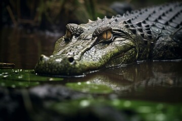 Obraz premium alligator in the water