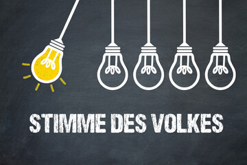 Fototapeta premium Stimme des Volkes 