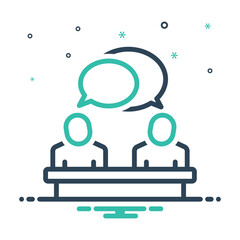 Mix icon for talking 