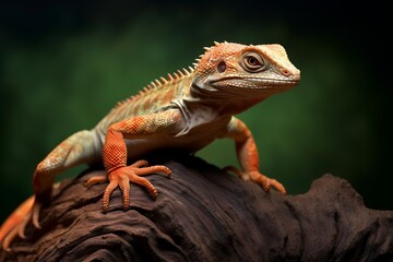 Fototapeta premium lizard on a tree