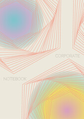 Minimal Minimal Geometric Vector Poster Design with Lines and Gradient Colorful Circles. Collection of Abstract Backgrounds for Covers, Flyers, Templates, Booklets, Cards, Brochures, Branding, etc.