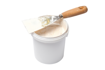 Plaster And Spatula Isolated