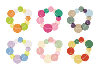 円形のかわいいフレームセット