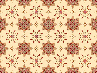 Traditional geometric abstract pattern for clothing, fabric, background, wallpaper, wrap, batik