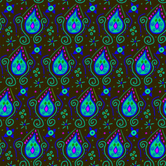 Geometric Ethnic pattern design for background,carpet,wallpaper,clothing,wrapping,Batik,fabric,Vector illustration