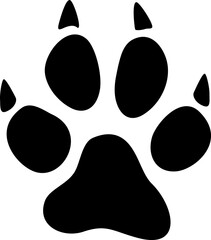 Wolf Paw Print PNG Illustration