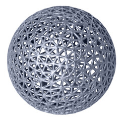 metal ball isolated on white