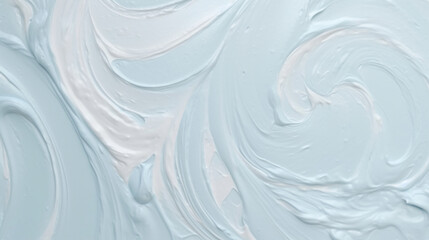 Blue ice cream texture in pastel colors