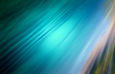 Fototapeta premium Abstract blue light wave effect texture. Blurred turquoise water backdrop. Motion effect illustration for your design, banner, background, wallpaper or poster. 3D rendering