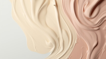 Makeup cream texture as a background