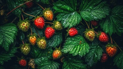 several types of berries