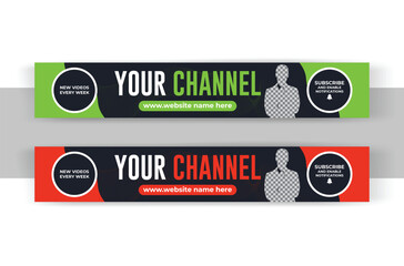 Gym Fitness Corporate YouTube Thumbnail and Channel cover Design with social media service and youtube custom banner design