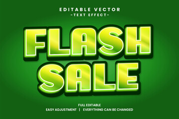 Vector Flash Sale big promo text effect