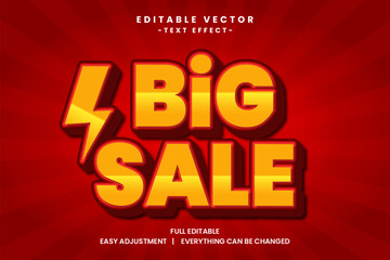 Fototapeta na wymiar Vector Flash Sale big promo text effect