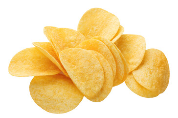 Delicious potato chips cut out - Powered by Adobe