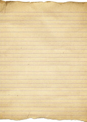 Obraz premium Vintage Paper with Distressed Texture and Torn Aged Edges: Rustic Brown
