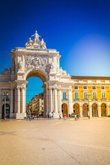 Fototapeta na wymiar Rua Augusta Arch in Lisbon, Portugal