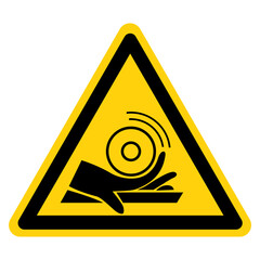 Hand Entanglement Roller Symbol Sign,Vector Illustration, Isolated On White Background Label. EPS10