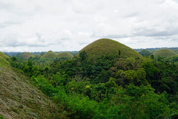 Obraz premium famous chocolate hills on bohol island on the philippines