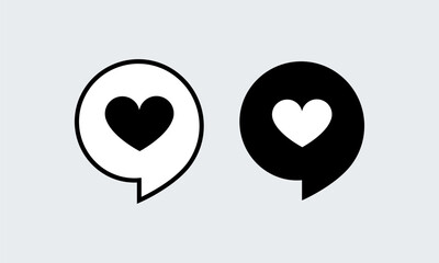 Love Heart, hand shape Symbol web Icon Vector illustration