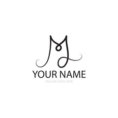 Letter M icon logo vector