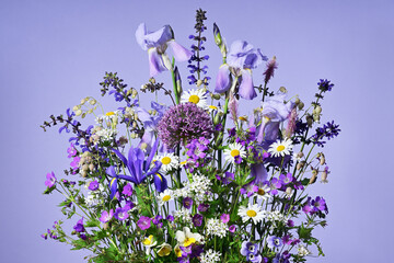 Bouquet of beautiful flowers - obrazy, fototapety, plakaty