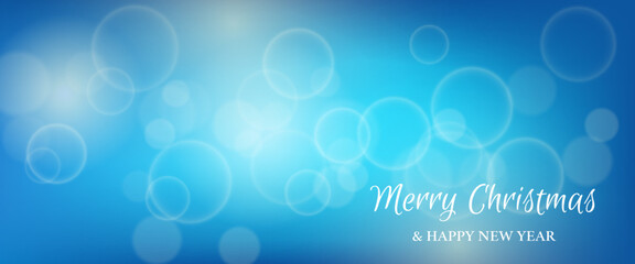 Bokeh background with New Year inscription