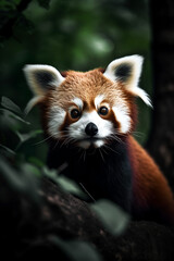 Obraz premium red panda in the zoo
