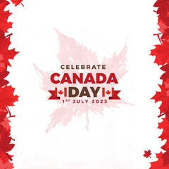 Canada Day | Happy Canada Victoria day | 1st July | Social media design - obrazy, fototapety, plakaty