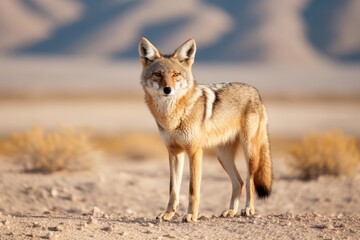 coyote in a desert