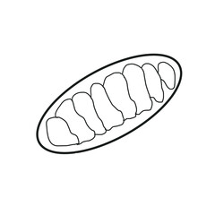 Mitochondria Biology medical hand drawn doodle
